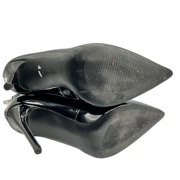 Nine West Women's Black FISHNET Zippered‎ High Heels Ankle Boots Size 5.5M - Picture 12 of 14